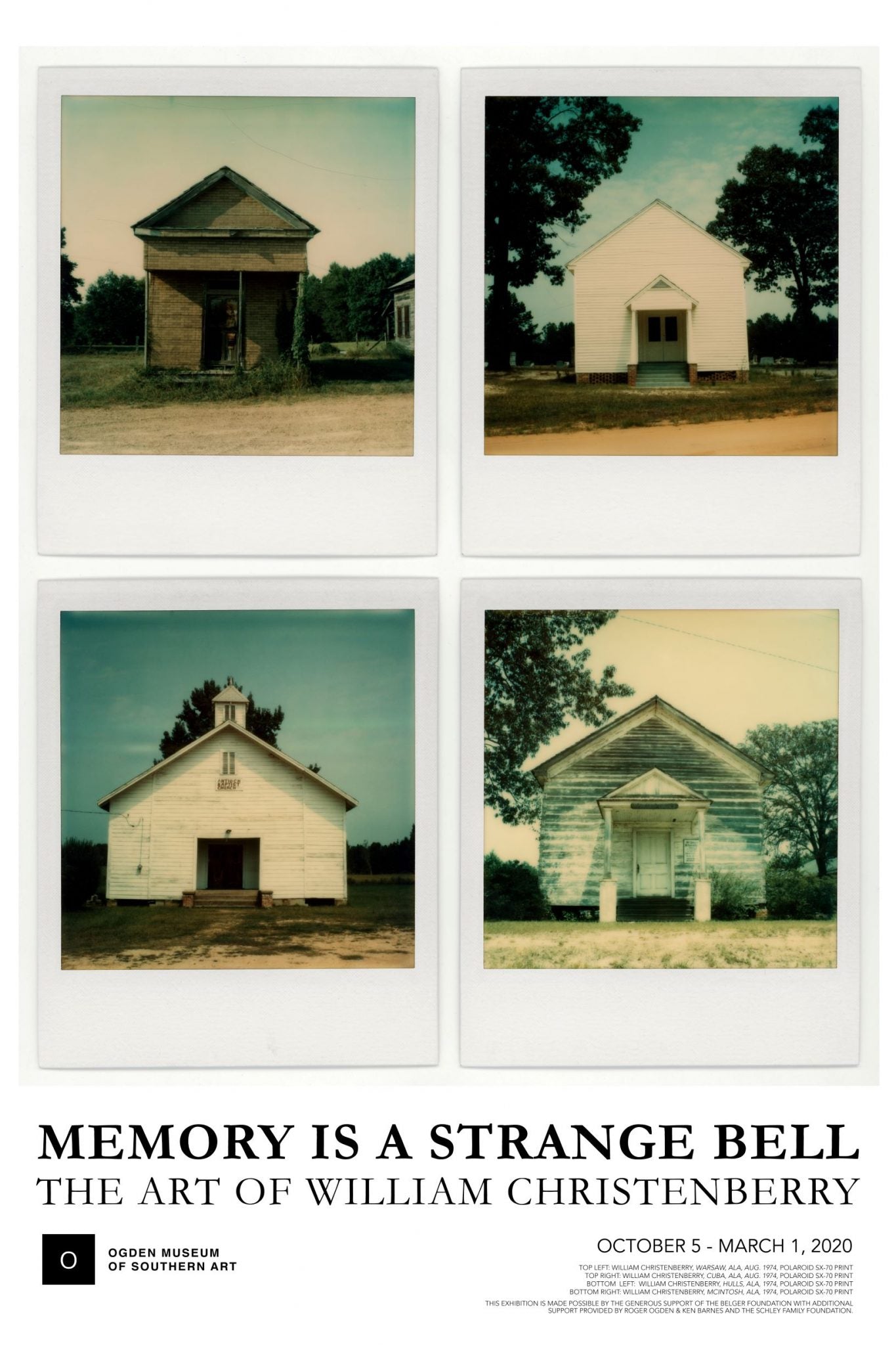 William Christenberry Poster