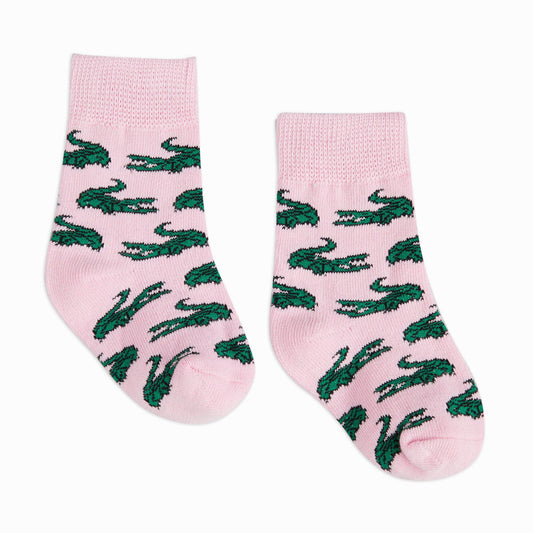 Bonfolk Baby Gator Pink Socks