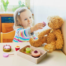 Load image into Gallery viewer, 8 PCs Wooden Dessert Play Set for Kids Kitchen
