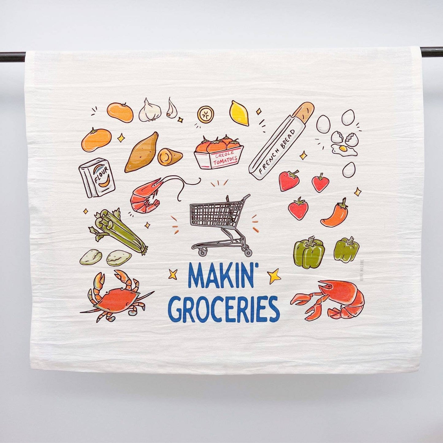 Makin' Groceries Towel - New Orleans Southern Iconic Decor
