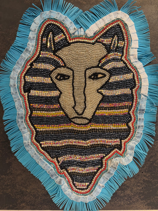 Big Chief John Ellison, (turquoise/grey wolf)
