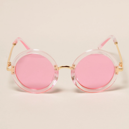 Kids Trendy Colorful Round Sunglasses