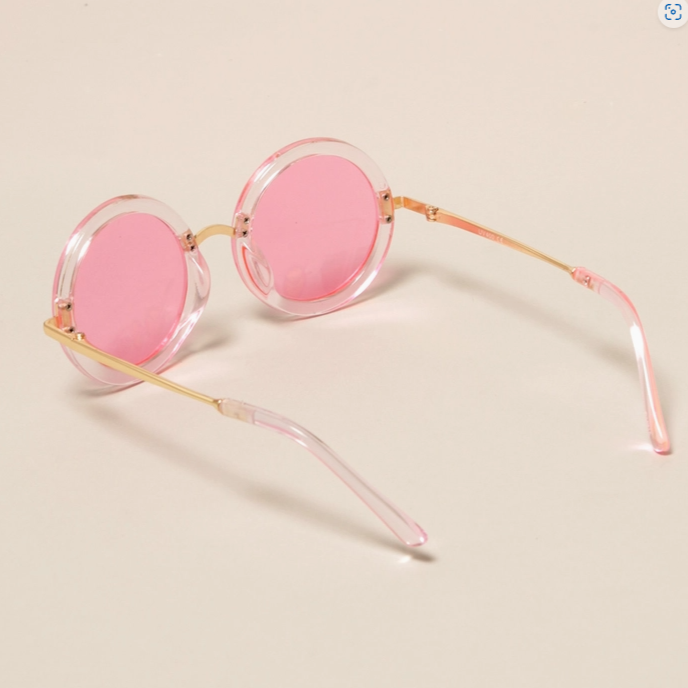 Kids Trendy Colorful Round Sunglasses