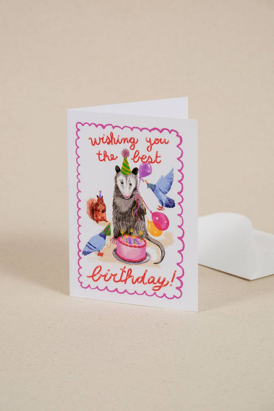 Birthday Possum - Greeting Card