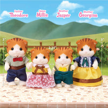 Load image into Gallery viewer, Set of 4 Doll Figures, Orange Cat Family, Collectible Toys
