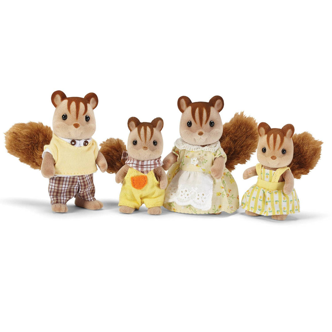 Set of 4 Doll Figures, Chipmunk/Squirrel Family, Collectible