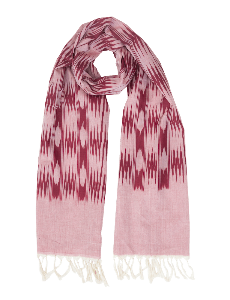 Pink and Burgundy Scarf