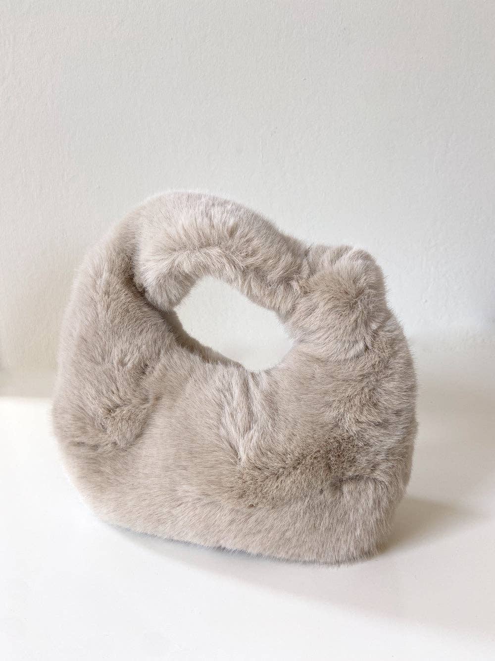 Mini Knotted Fur Bag | Vegan Faux Fur