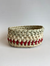 Load image into Gallery viewer, Janie Verrett Luster Red Natural Round Small Basket
